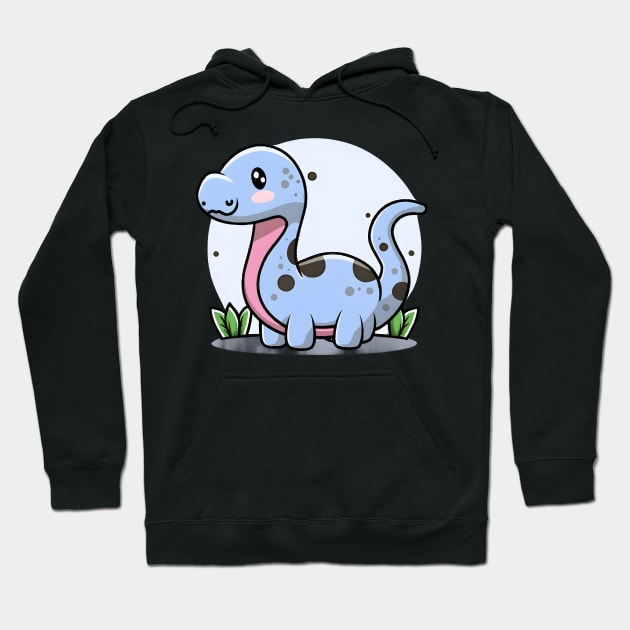 Cute baby Argentinosaurus Hoodie by Spaceboyishere